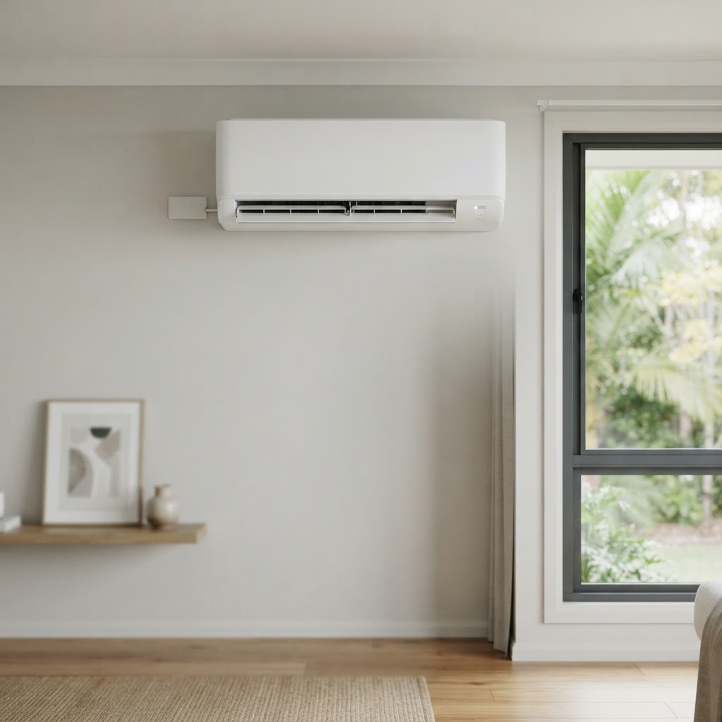Split-system air conditioner installation